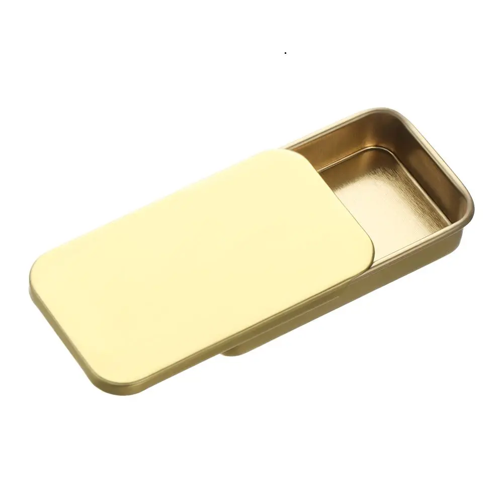 Organizer Solid  Empty Tins Candy Case Jewelry Mini Eyebrow Soap Box Mini Iron Box Home Organizer Tinplate Push Case