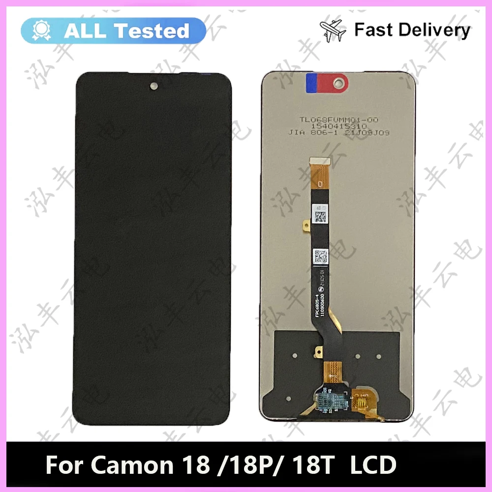 

For Tecno Camon 18 CH6n LCD Display Touch Screen Digitizer For Tecno Camon 18 P CH7n LCD Camon 18TLCD Sensor