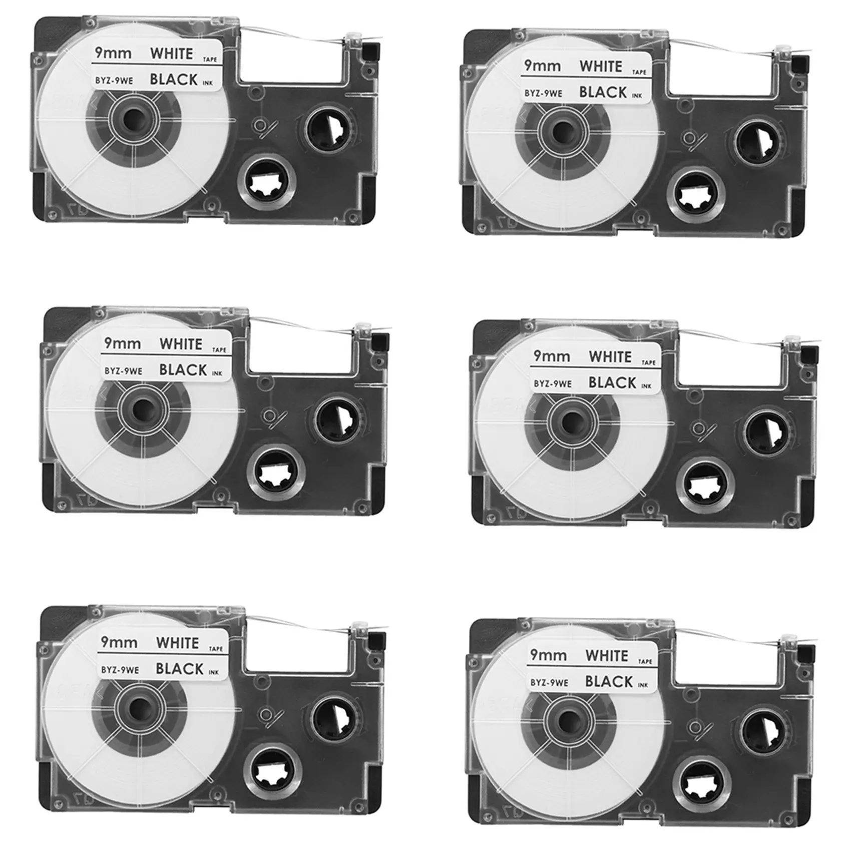 18 Pack 9Mm Black On White Label Tape Label Maker Compatible With KL-120, KL-60, KL-100, KL750B,KL7200 Label Makers