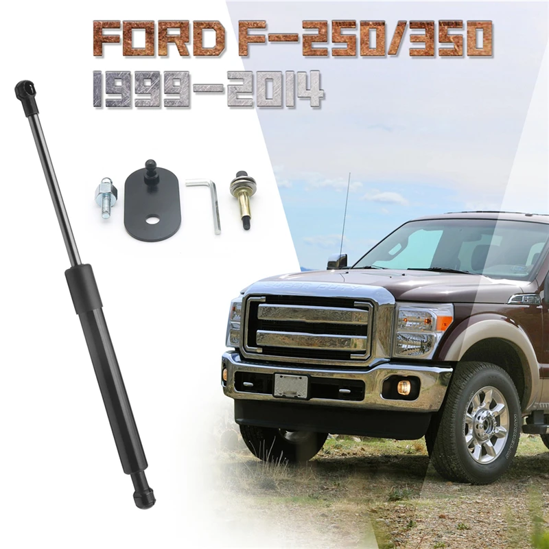 1Pcs/set Car Tailgate Assist Lift Support Gas Spring Rods For Ford F-250 F-350 1999-2010 2011 2012 2013 2014 Rear Baffle Buffer