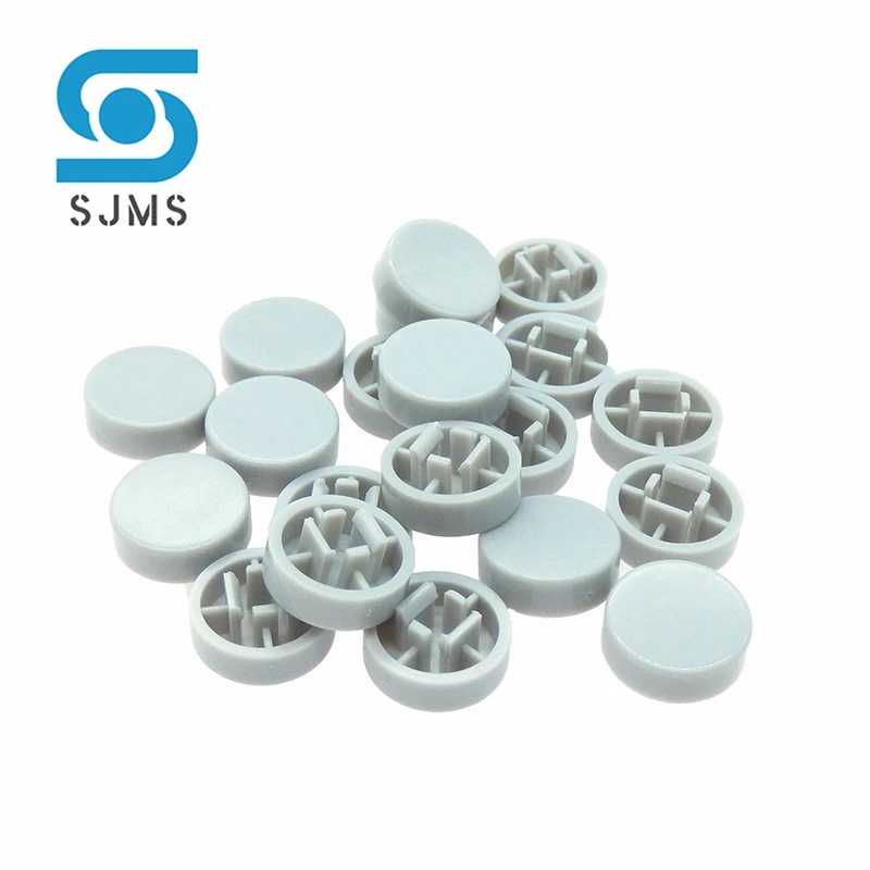 20PCS A37 Plastic Tactile Switch Button Cap Round 12mm Push Switch Caps Size 5.6*11.8mm For 12*12*7.3 mm Tact Button switch