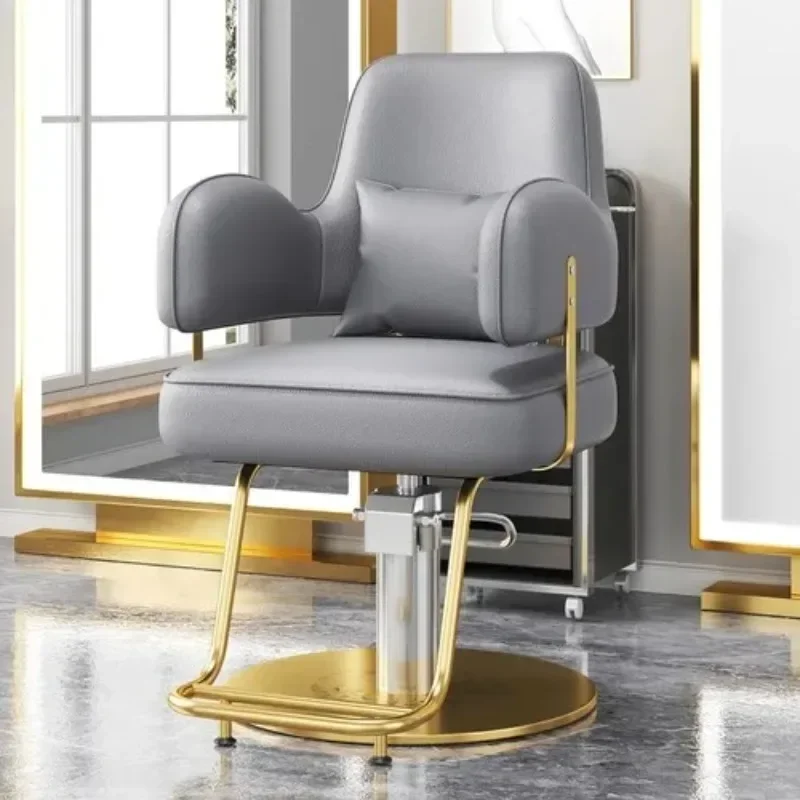 

Modern Hair Salon Barber Chairs European Style Hairdressing Chair Dressing Room Back Armchair Recliner Cabeceros Furniture