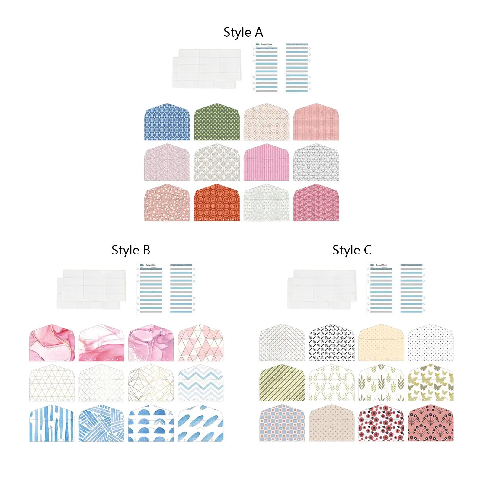 

12Pcs Money Saving Envelopes Cash Envelopes for Budgeting Cash System Accounting Organizer Binder Envelopes Budget Envelopes