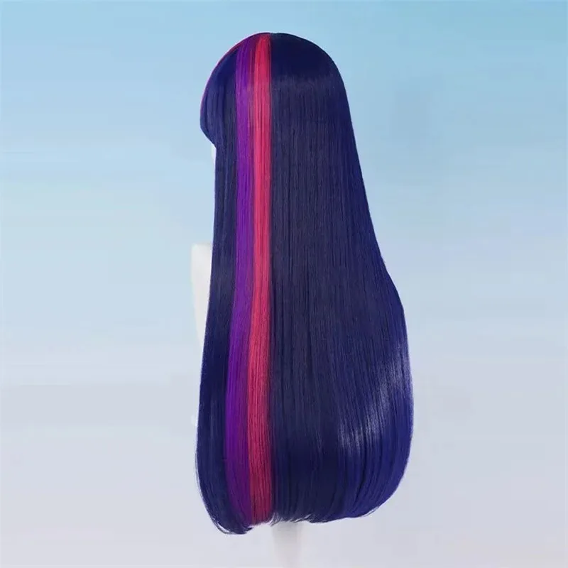 

CyPony Friends Twilight Sparkle Cosplay Wig Ombre Color Synthetic Long Straight Wig Anime Coser High Quality Wig Halloween Party