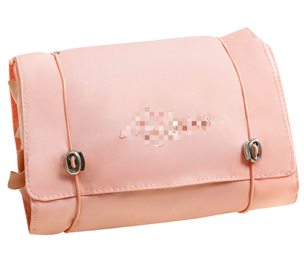 

Women 4-In-1 Folding Detachable Nylon Mesh Storage Bags Makeup Bag For Women Large-Capacity Portable Travel Cosmetic Toilet Bag