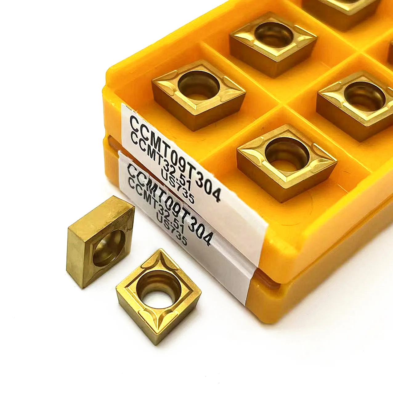 Inserto in metallo duro CCMT09T304 VP15TF UE6020 US735 utensili per tornitura in metallo utensile per tornio fresa frontale CCMT09T308 VP15TF UE6020