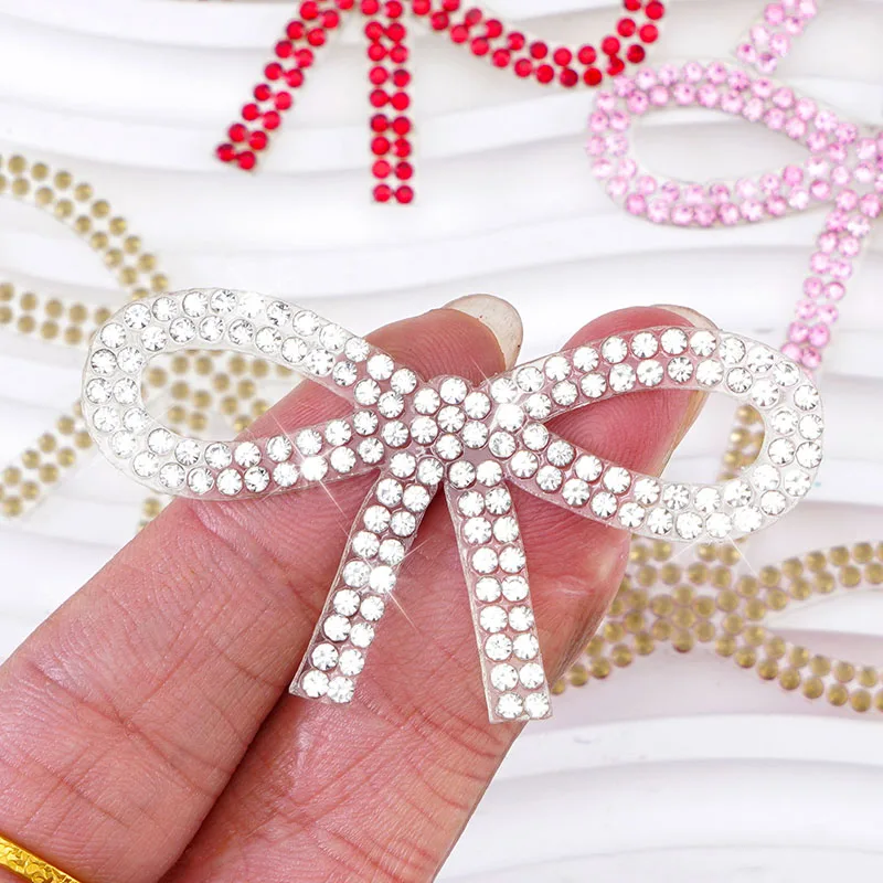 Ferro em remendos strass apliques arco diy para roupas jaqueta mochila costura emblemas decorativos bx170