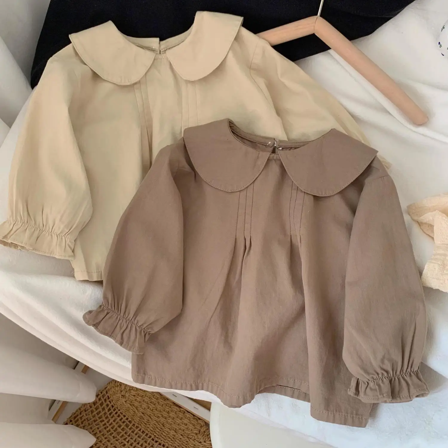 Girls Casual Dresses Autumn Girls Vest Skirt Fashionable Corduroy Dress Baby Dress Loose Children\'s Skirt 2pcs  Outfit