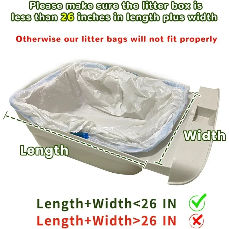80 Count Litter Bags Compatible for NeakasaM1 and Pet Autoscooper Pivot 11 Open-top Self-cleaning Cat Litter Box Retail