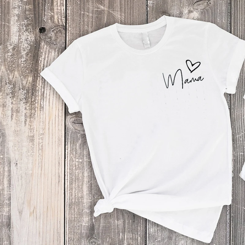 

Mum and Daughter Shirt Mum and Son Matching Tshirt Personalized Printed Cotton Tees Mothers Day Summer Kids Clothes Gift