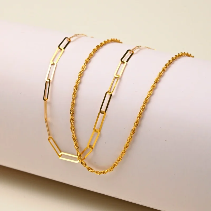 NYMPH Pure 18K Yellow Gold Bracelet Fine Jewelry au750 AB Style Wedding Party Anniversary Gift  s701