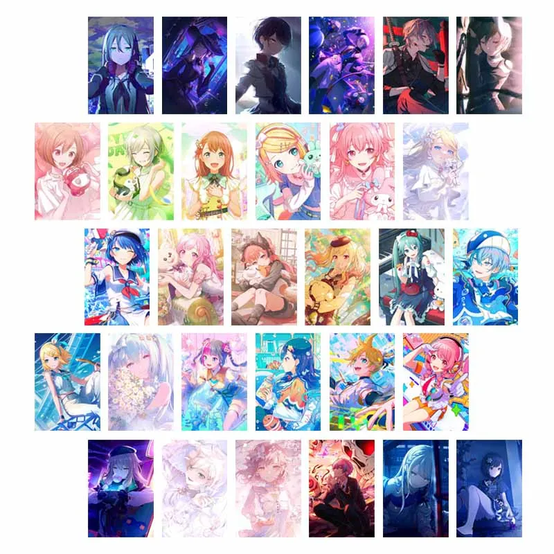 10/30pcs Anime Game Project Sekai Posters Vintage Dorm Home Wall Art Prints Decor Mural Bedroom Decoration Collage Kit Pictures