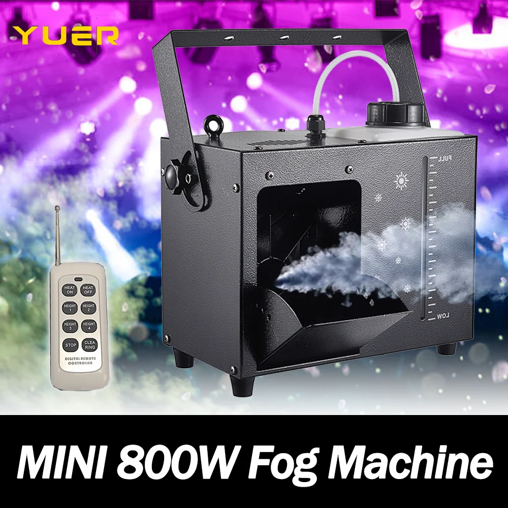 

MINI 800W Fog machine remote DMX512 control smoke machine for Dj Disco Christmas Halloween club bar Party Stage Light Effect