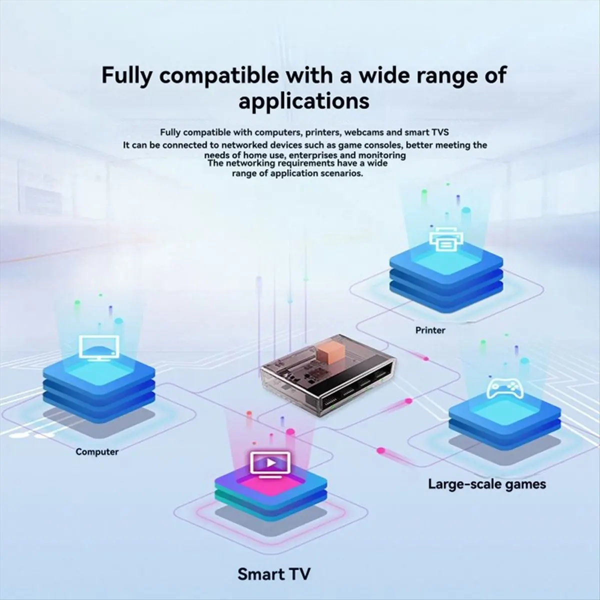 【a60i】-switch-de-rede-gigabit-1000mbps-hub-lan-rj45