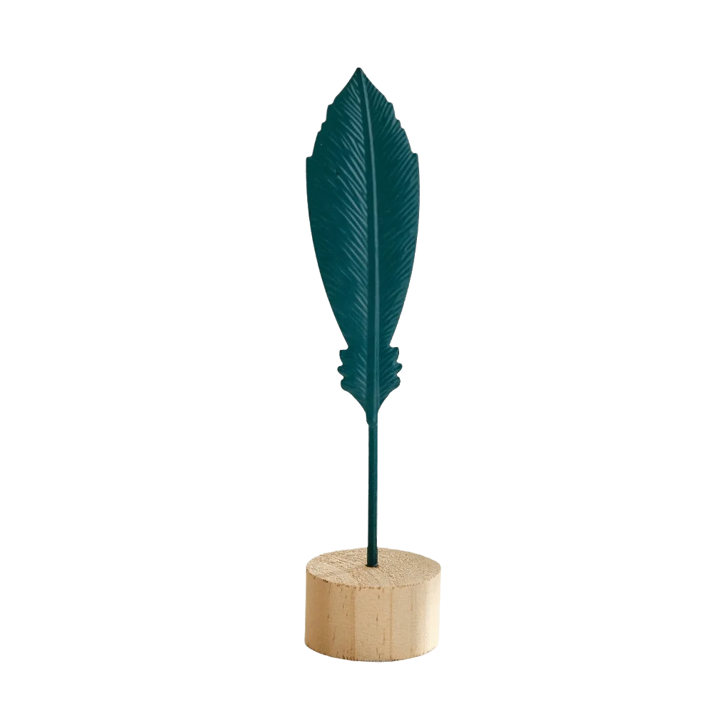 Wood Base Home Decoration Ornaments Sunflower Leaves Butterfly Hollow Out Ginkgo Leaf Ornament Flower Shape Gold Green