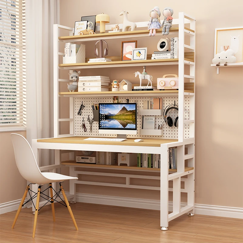 Filing Cabinets Wooden Desk White Storage Bedroom Modern Work Desk Makeup Study Home Shelves Tavolino Living Room Furniture