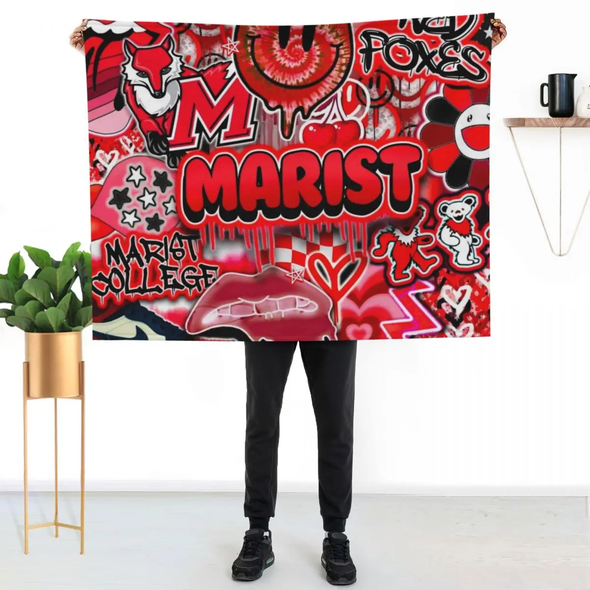 M @ R I $ T 2 . 0 Throw Blanket Multi-Purpose Travel heavy to sleep Soft warm for winter Bed Fashionable Blankets