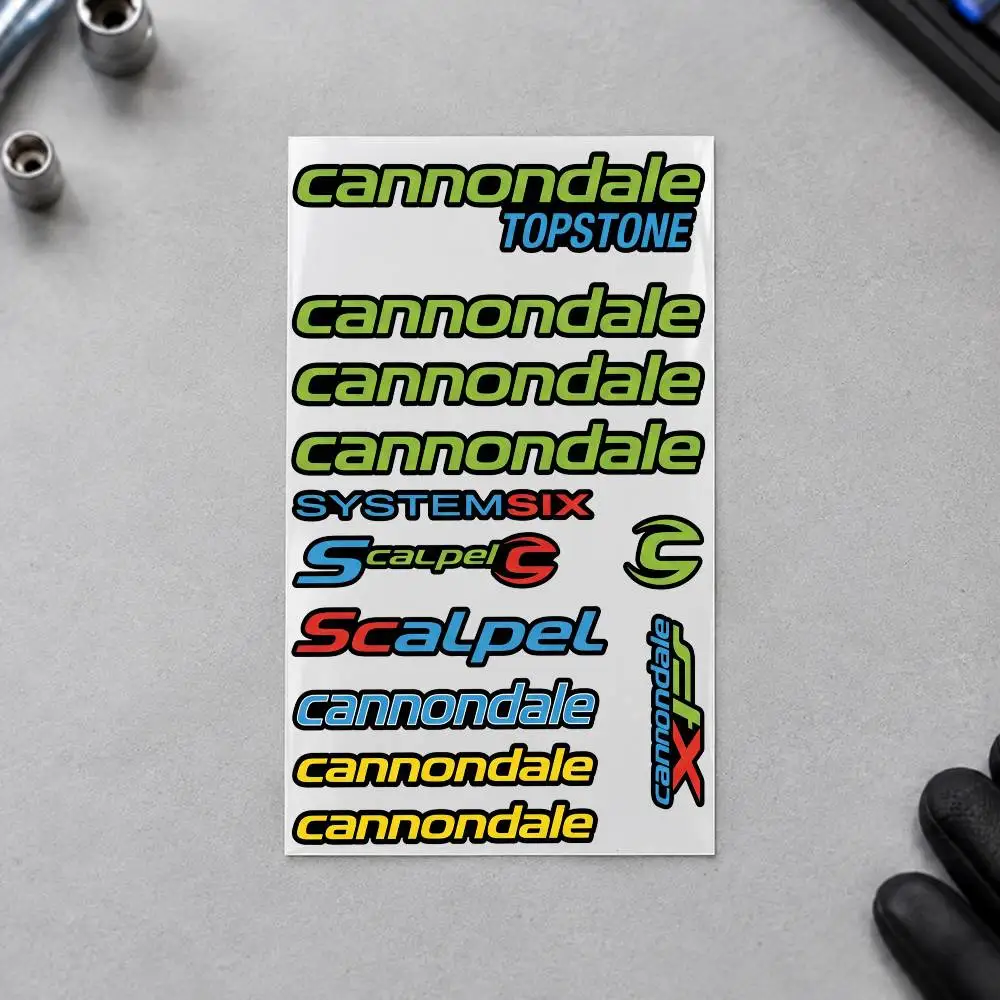 C-Cannondale Motorcycle Decal Sticker Kit Reflective Graphics For Helmet Tank Fairing Body Custom Bike
