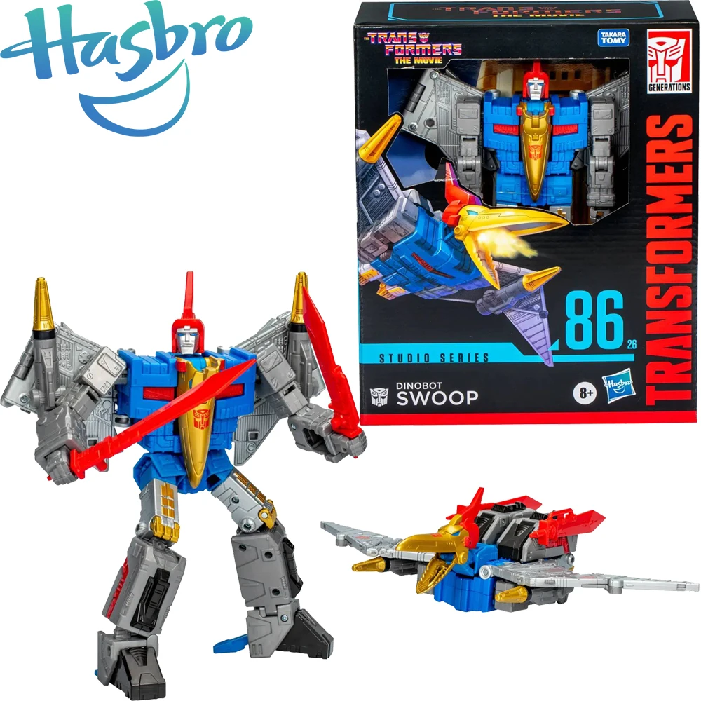 In Stock Original Hasbro Transformers Studio Series 86-26 Leader Class Dinobot Swoop Pterosaur Robot Figures Action Model