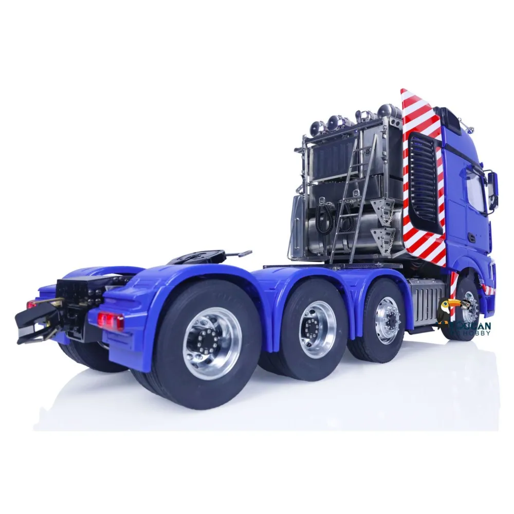 LESU 1/14 8X8 RC Trattore Camion Trasmissione a 3 velocità Auto telecomandata Toucan Verniciato Modello finito Aggiornato Fumo Suono Luce