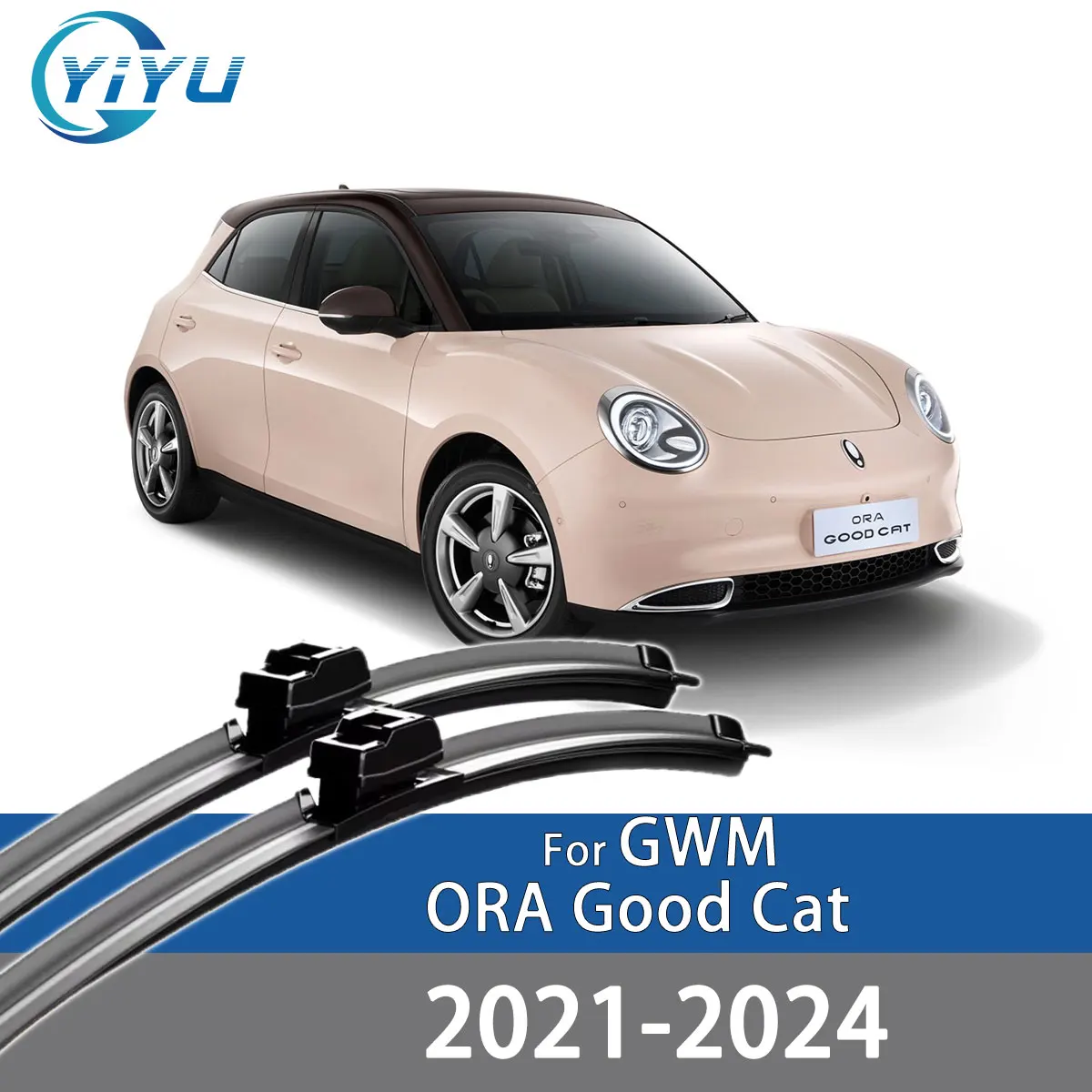 2PCS Auto Front Wischer Klingen Für GWM ORA Gute Katze 2021-2024 Windschutzscheibe Windschutz Zubehör