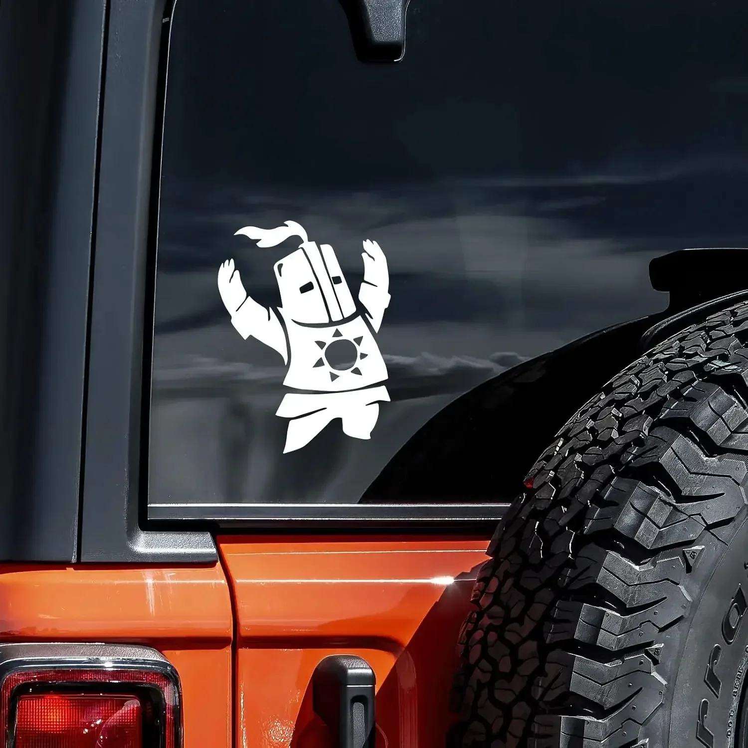 Autocollant en vinyle imperméable Dark Souls Praise The Sun, autocollant personnalisé pour voiture, camion, fenêtre, ordinateur portable, décoration murale