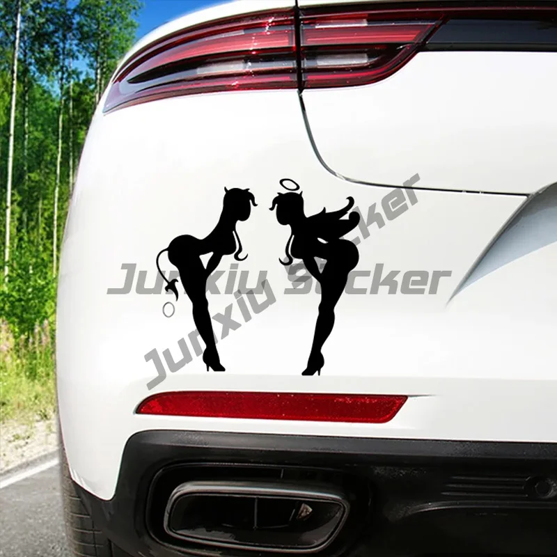 

Lady Devil Angel Girl Decal Vinyl Sticker for Cars Motorcycles, Notebook, Closet, Laptop, Helmet, Guitar