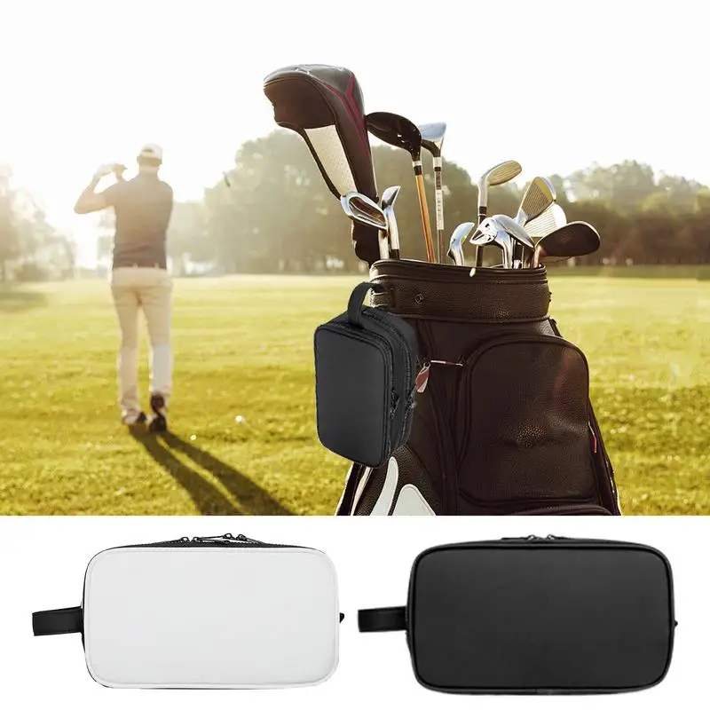 Golf Ball Pouch Portable Golf Ball Bag Waterproof Utility Golfer Portable Organizer Protective Hard Shell Golf Accessories Case