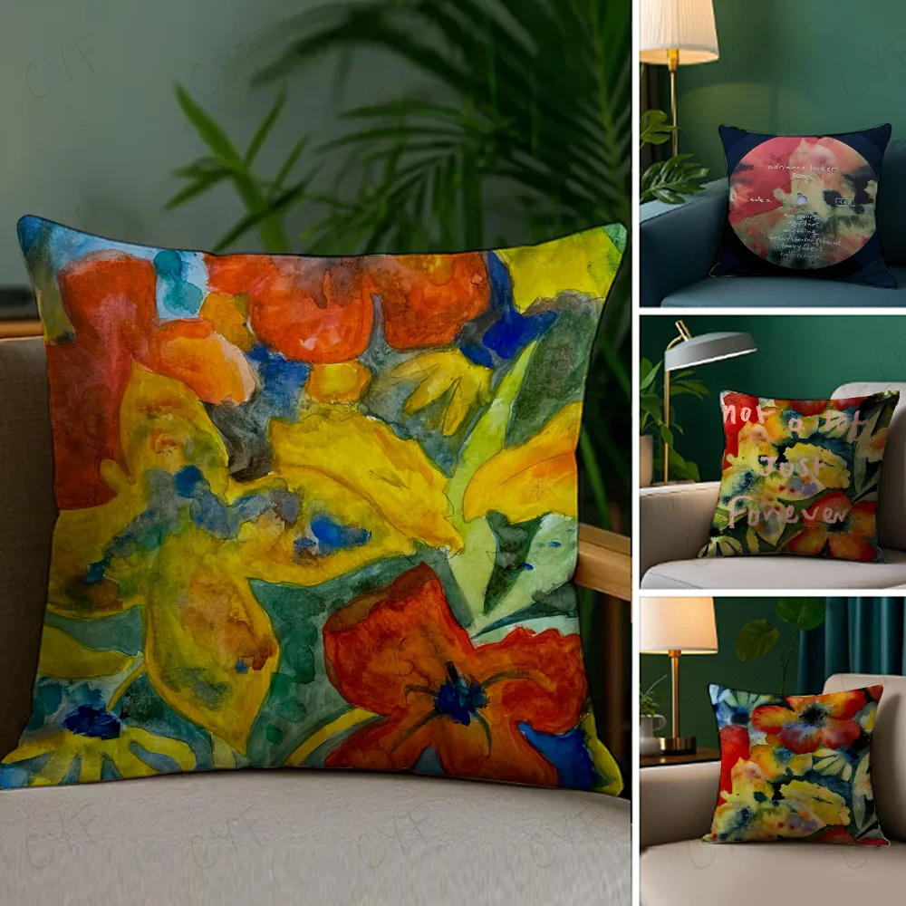

Adrianne Lenker - Songs Album Art Pillow Case Anti-dustmite Pillowcase Invisible zipper silky short plush Sofa cushion cover