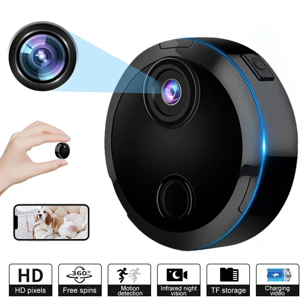 

Mini 1080P Hd Baby/Pet/Nanny Security Remote Network Monitor Home Indoor Wifi Surveillance Camera, Motion Detection