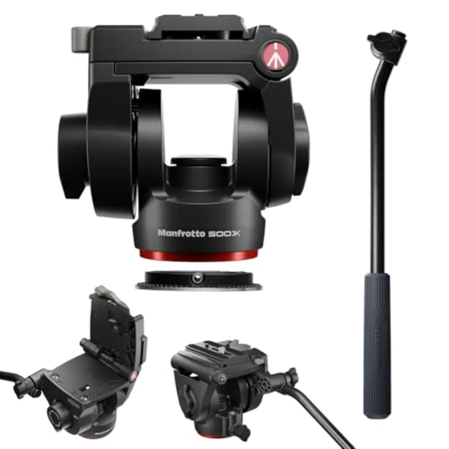 

Видеокомплект Head 500 Series Fluid Head 500X для профессиональной видеосъемки с прочным алюминиевым корпусом и матовым черным покрытием Smo