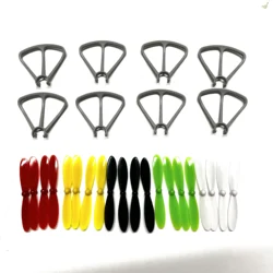 20pcs 4D-V9 MINI RC Drone 4DRC V9 Propellers Blades Protection Maple Leaf Spare Parts