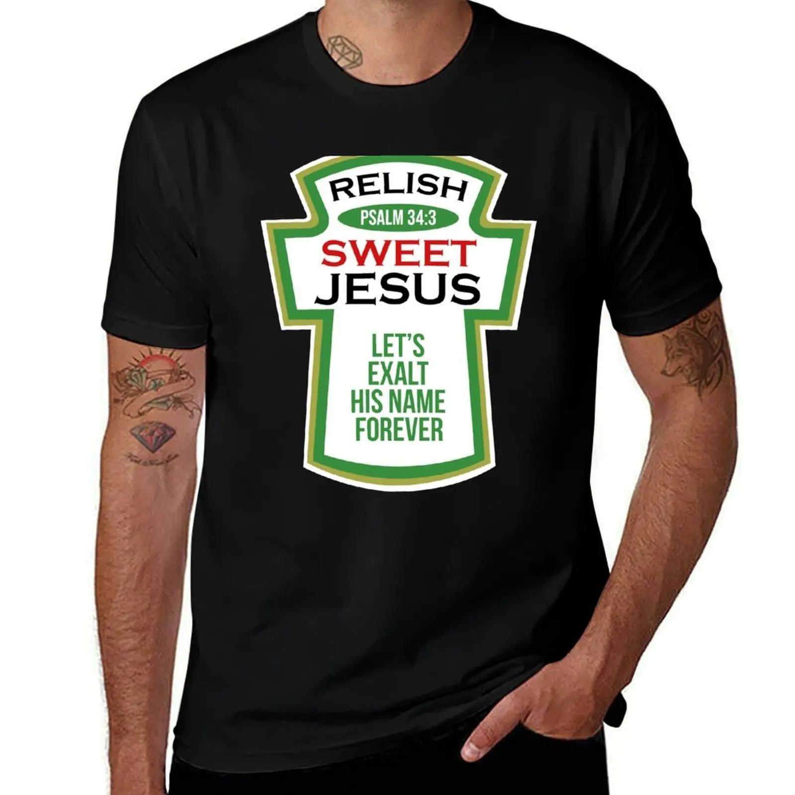 Christian Parody Tee Relish Sweet Jesus Condiments Pickle T-Shirt t shirt personalised T-Shirt