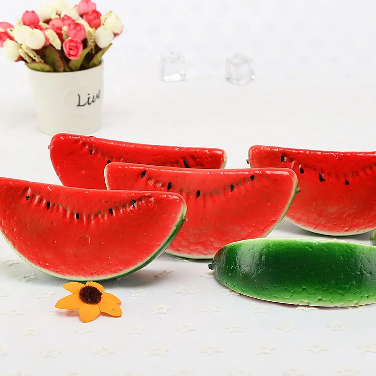 5pcs Simulation Watermelon Foam Fruit Model Decoration Cross-border Photography Props Home Window Display Decoration