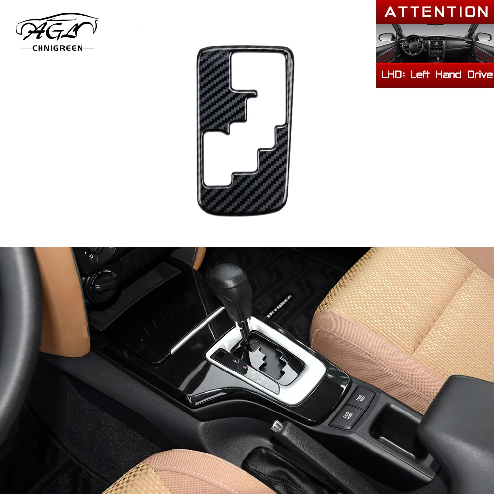 ABS Carbon Fiber Color Gear Shift Frame Trim Panel Cover for Toyota Fortuner 2016 2017 2018 2019 2020 2021 2022