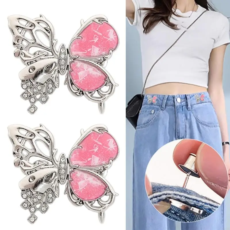 

Adjustable Waist Buckles Metal Waist Extenders Removable Waist Buckles for Jeans and Pants Adjustment 6XDA