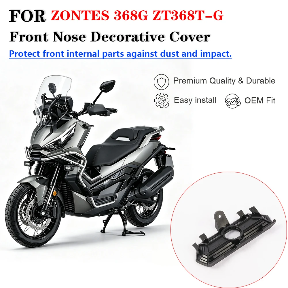 Motorcycle Front Head Fairing Nose Cover With Camera Mount Bracket For ZONTES 368G ZT368T-G 24-26 ADV Scooter Body Replacement S