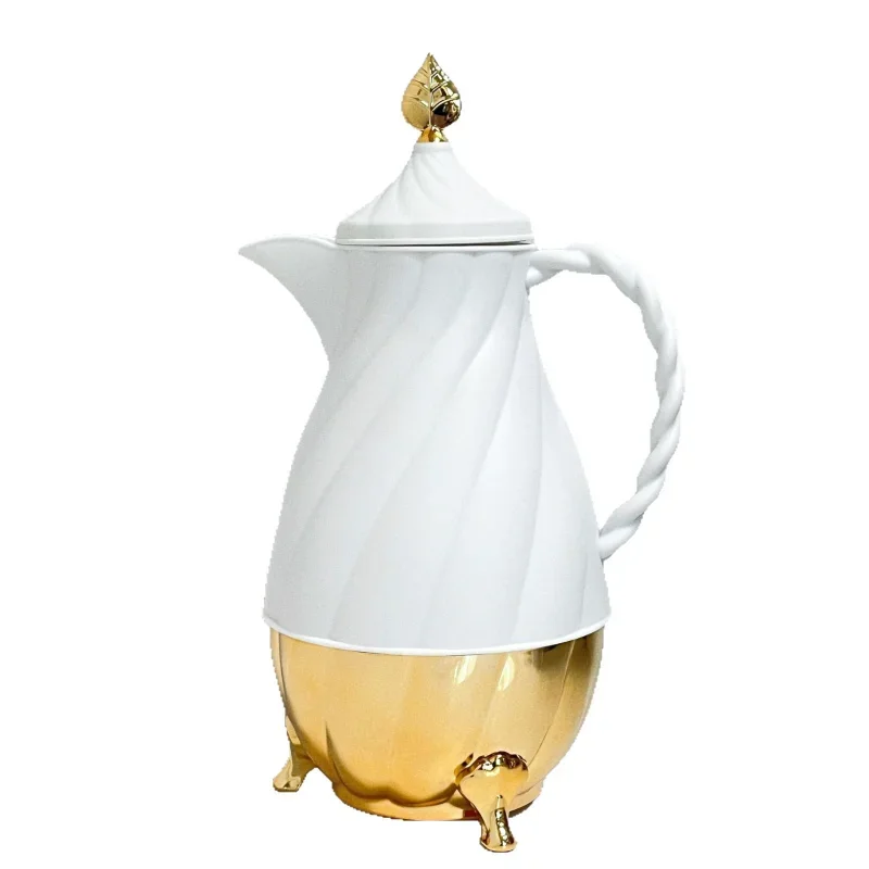 

Arabian long-term thermos bottle white portable coffee pot gift thermal insulation 1.0L kettle