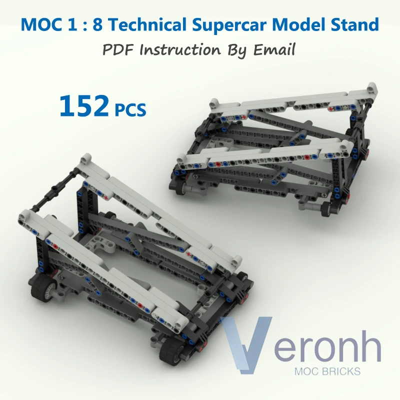 Technical Supercar Display Stand MOC Building Blocks Compatible High-Tech 1:8 Car Model Set Assembly Bricks Construction Kid Toy