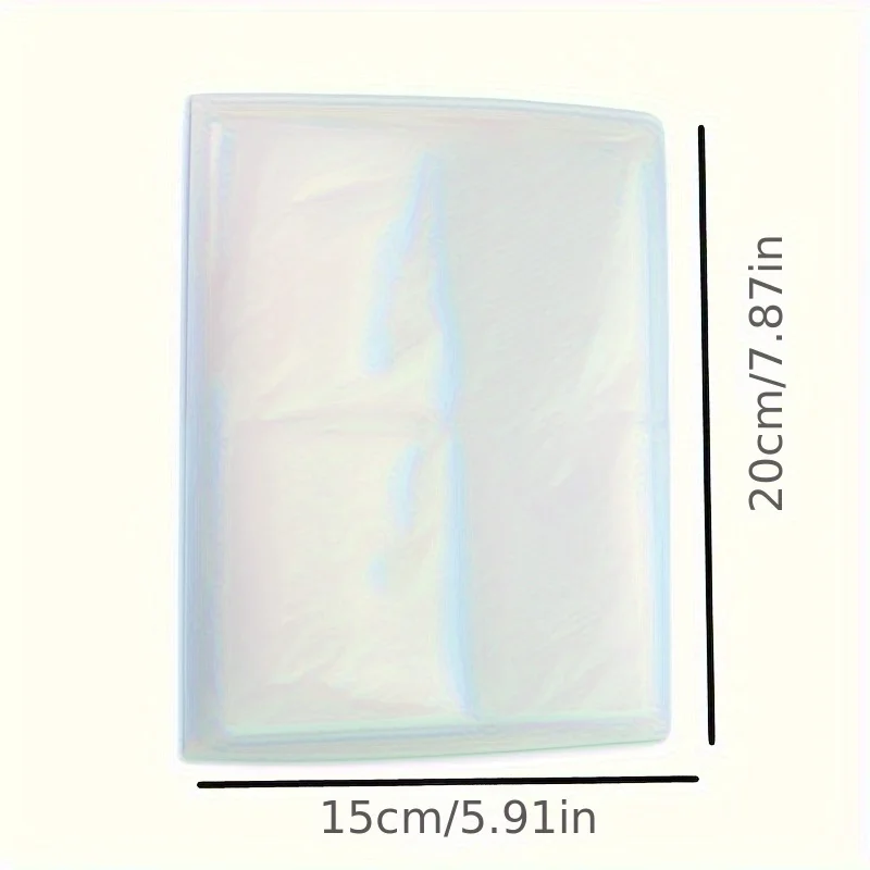 สมุดเก็บสติกเกอร์ติดเล็บ 80 ช่อง - หน้าใส PVC สำหรับจัดแสดงและเก็บรักษาสติกเกอร์ตกแต่งเล็บ