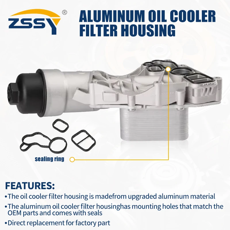 11428585235 11428511391 11428585237 Oil Cooler Assembly for 2014-2019 Mini Cooper BMW i8 F X1 X2 1.5L 2.0L Aluminum Oil Filter