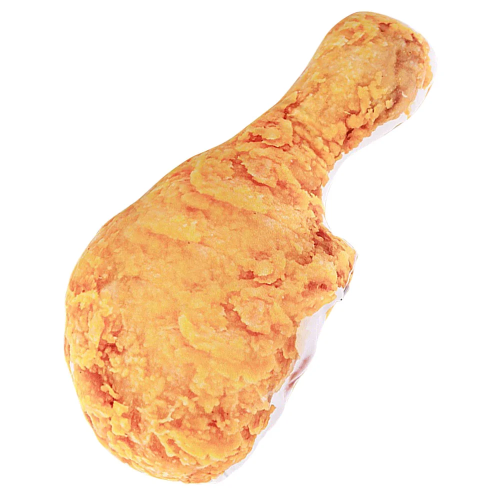 

Pillows for Couch Fried Chicken Leg Girls Throw Snack Lumbar Light Brown Thigh Toy Child