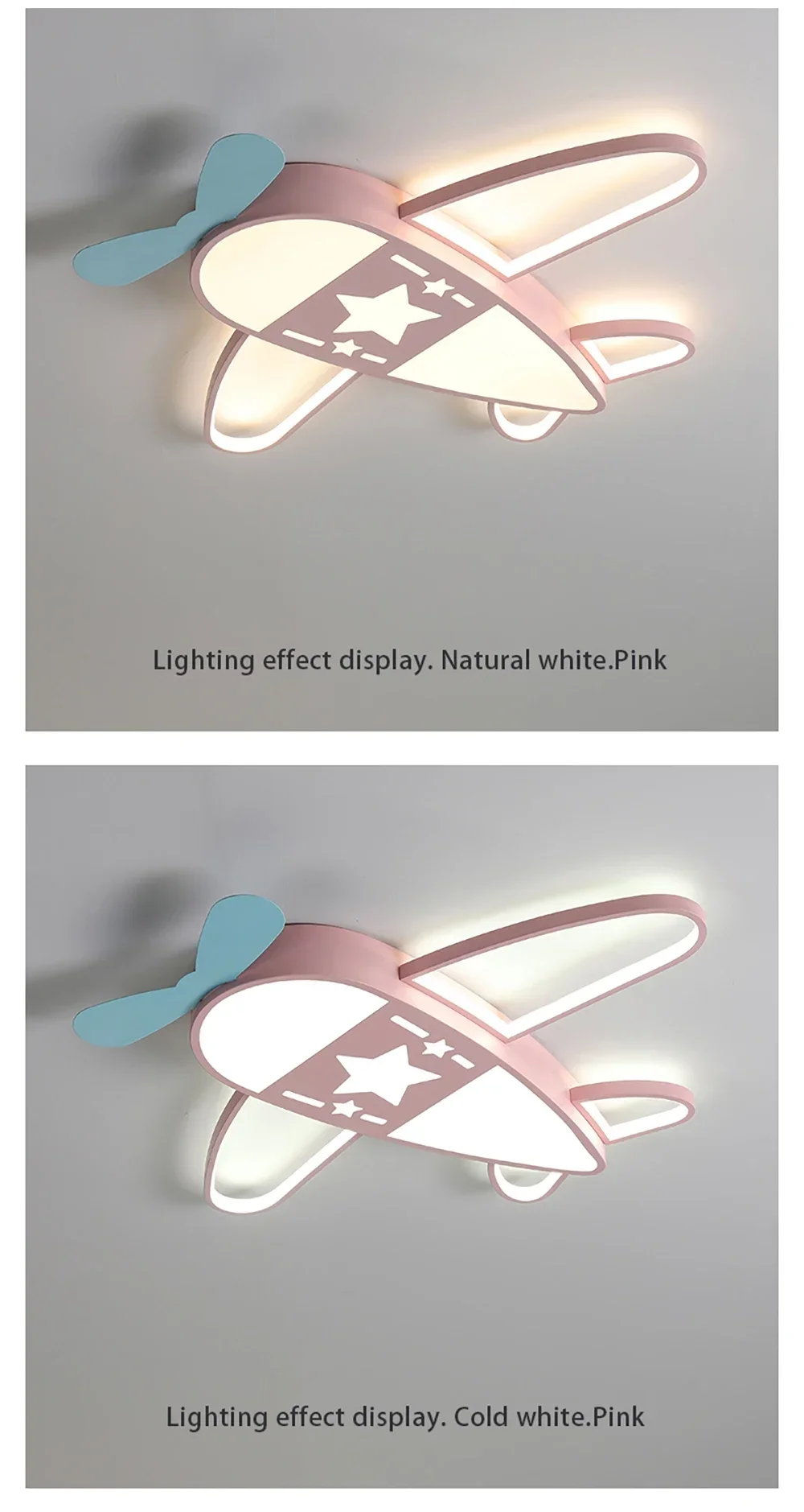 Flugzeug Deckenleuchte Cartoon Kinder Deckenleuchte Kreatives Design Led Weiß Lampe Wohnzimmer Esszimmer Baby Kinderzimmer Zimmer Dekor Lampe – Detail 30