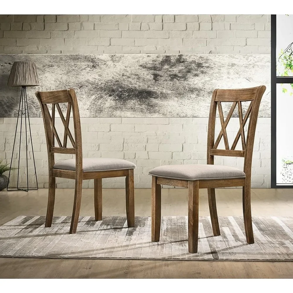 

Windvale Fabric Upholstered Dining Chair, Set of 2, Brown