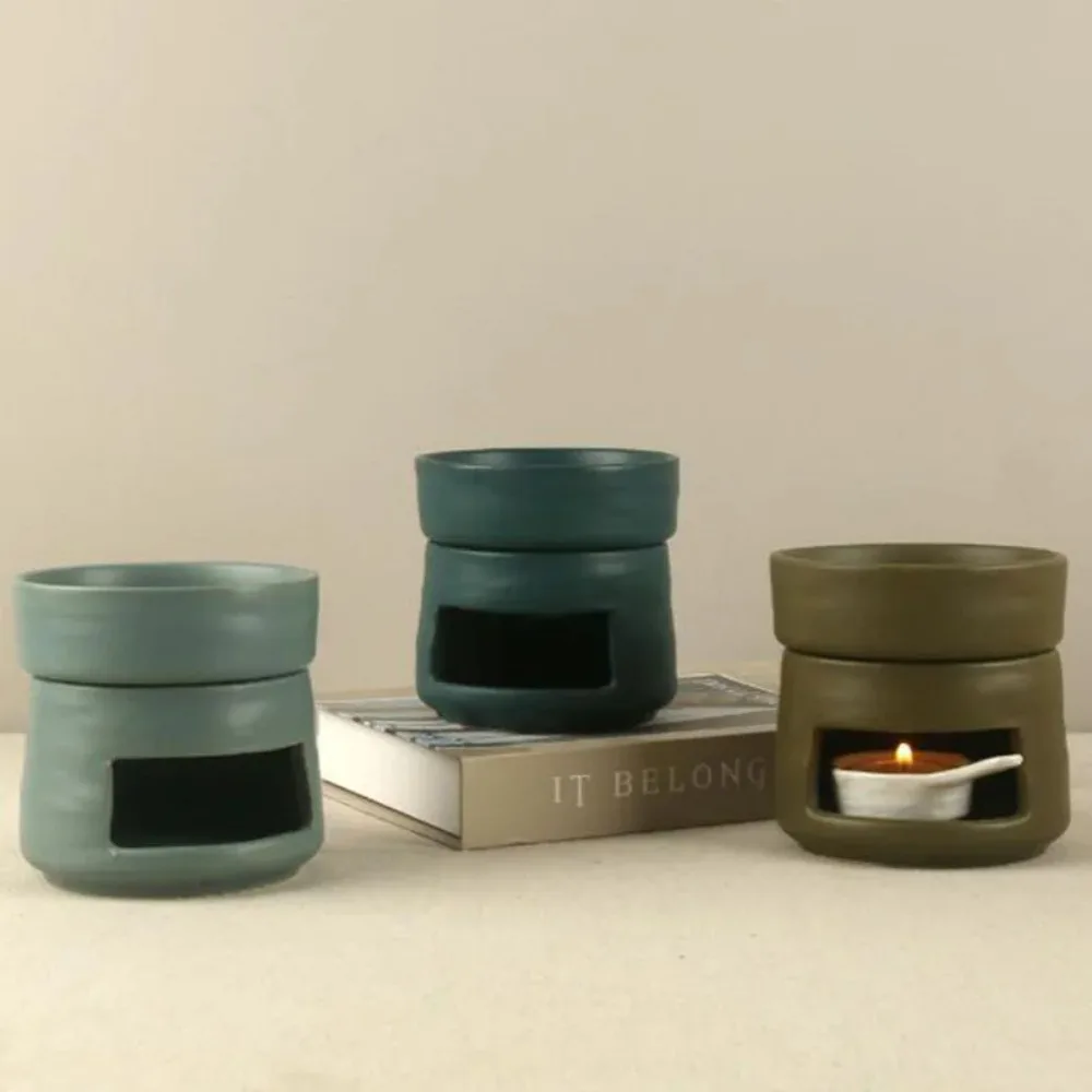 Modern Minimalist Style Ceramic Aromatherapy Stove Essential Oil Stove Indoor Incense Burner Creative Home Decoration Modern