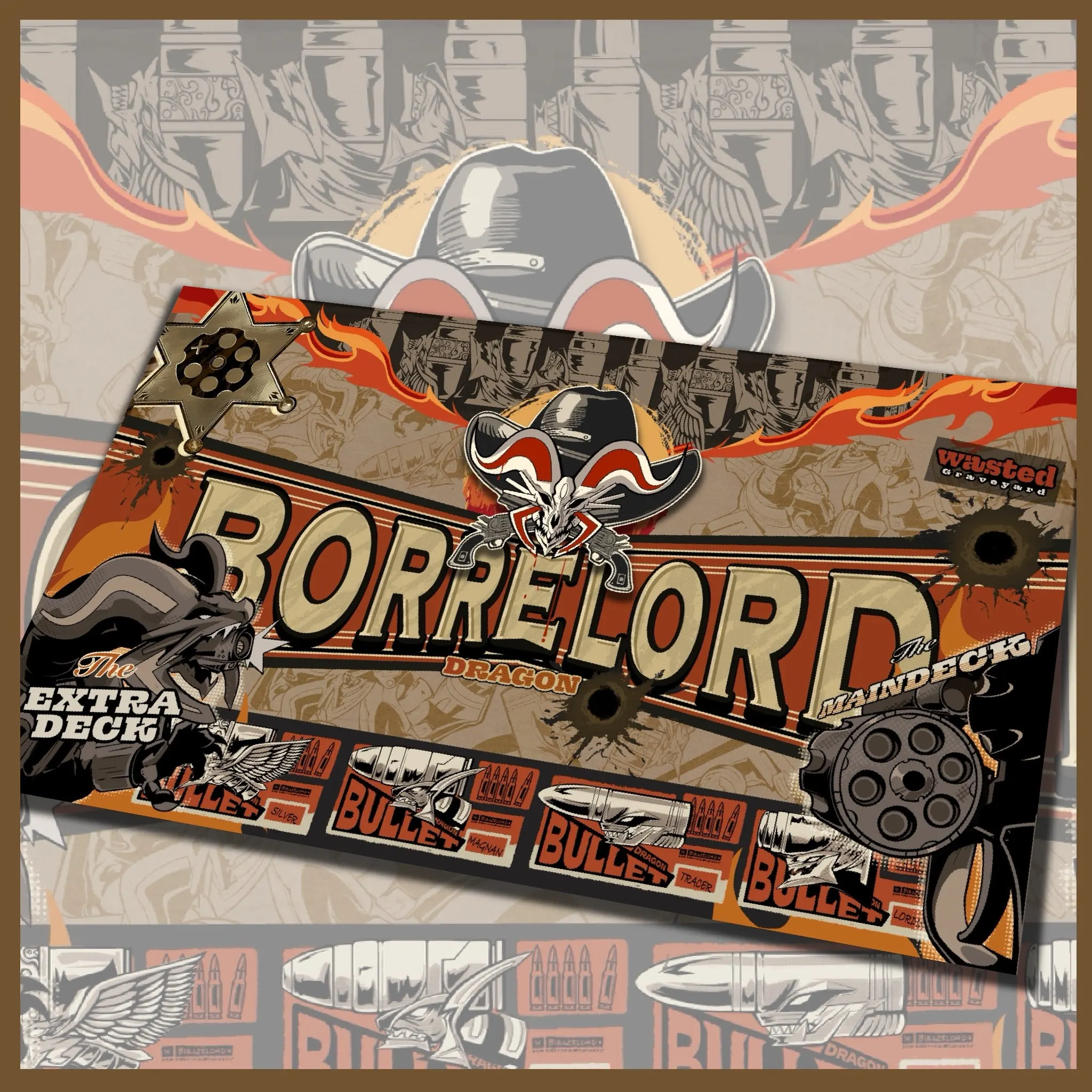 

Игровой коврик Yugioh Borrel: Quadborrel, Borrelsword, Borreload Dragon, Yu-Gi-Oh! Коврик для карточных игр, резиновый коврик для дуэлей