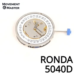 Swiss RONDA 5040D Movement Brand New and Original Quartz Six Hands Movement White Watch Repair Movement Replacement Parts