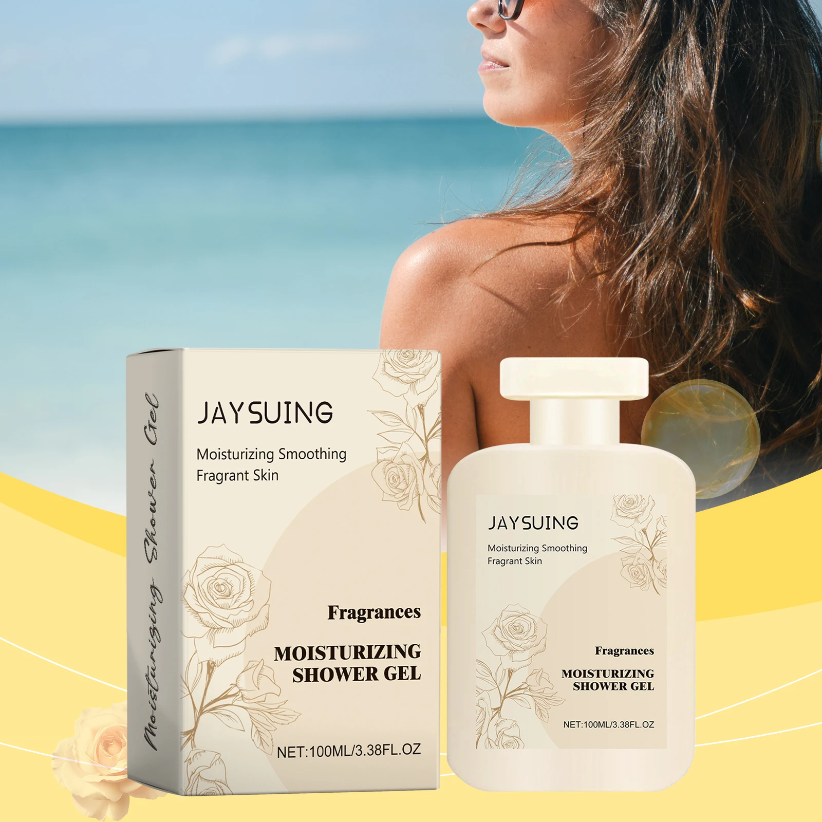 เจลอาบน้ําให้ความชุ่มชื้น - ครีมอาบน้ําให้ความชุ่มชื้นเพื่อผิวเรียบเนียนและมีกลิ่นหอม - น้ํายาทําความสะอาดบํารุงพร้อมกลิ่นหอมยาวนาน