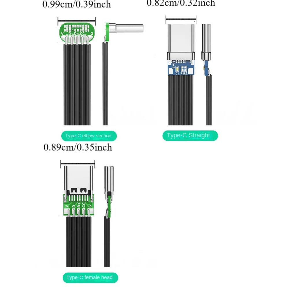 Double Headed Fast Charging Cord Anti Oxidation Lightweight Fast Charging Data Cord Silicone Data Wire