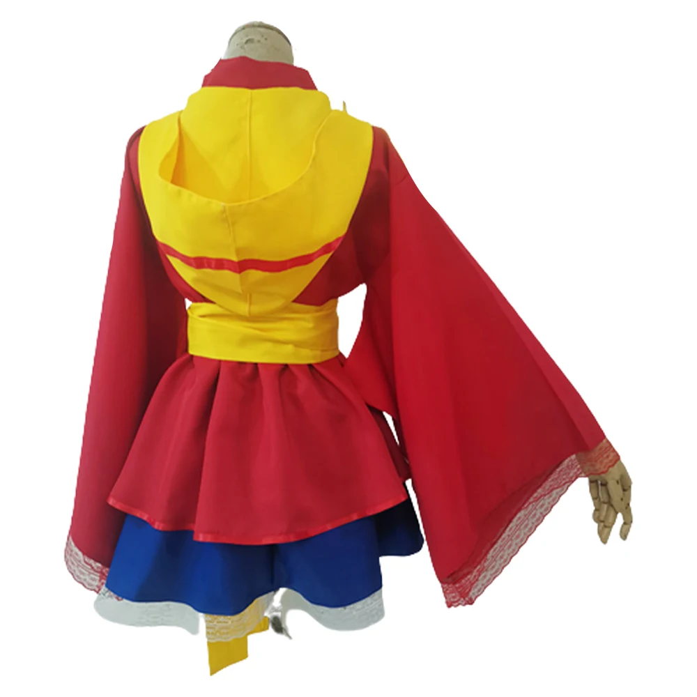 Luffy Cosplay Zoro Lolita Jurk Kimono Kostuum Anime Pirate Outfits Vrouwen Volwassen Meisjes Halloween Carnaval Vermomming Pakken